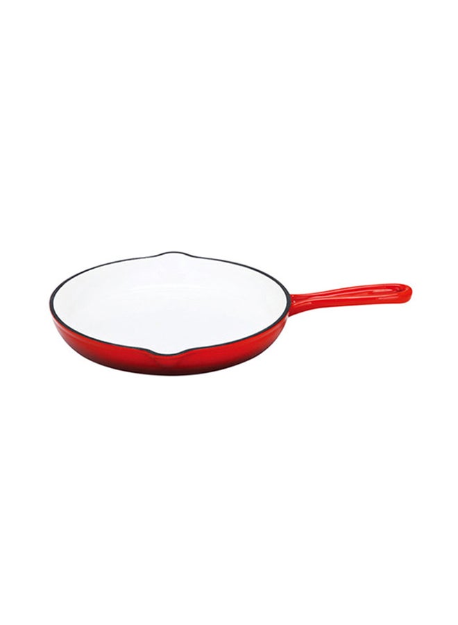 PROCILA Cast Iron Fry Pan Red/White 25.5cm - Image 1