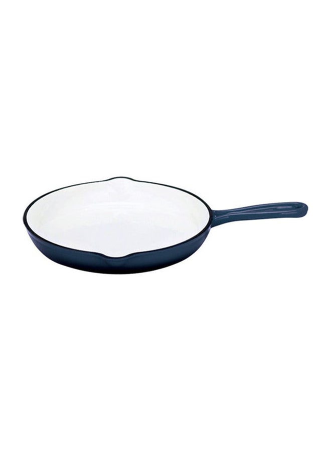 PROCILA Cast Iron Fry Pan Blue/White 25.5cm - Image 1
