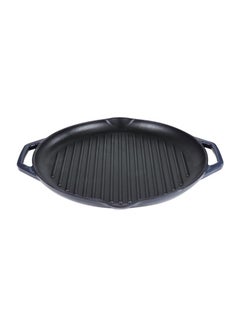 PROCILA Cast Iron Round Grill Pan Black 26cm  - Image 1