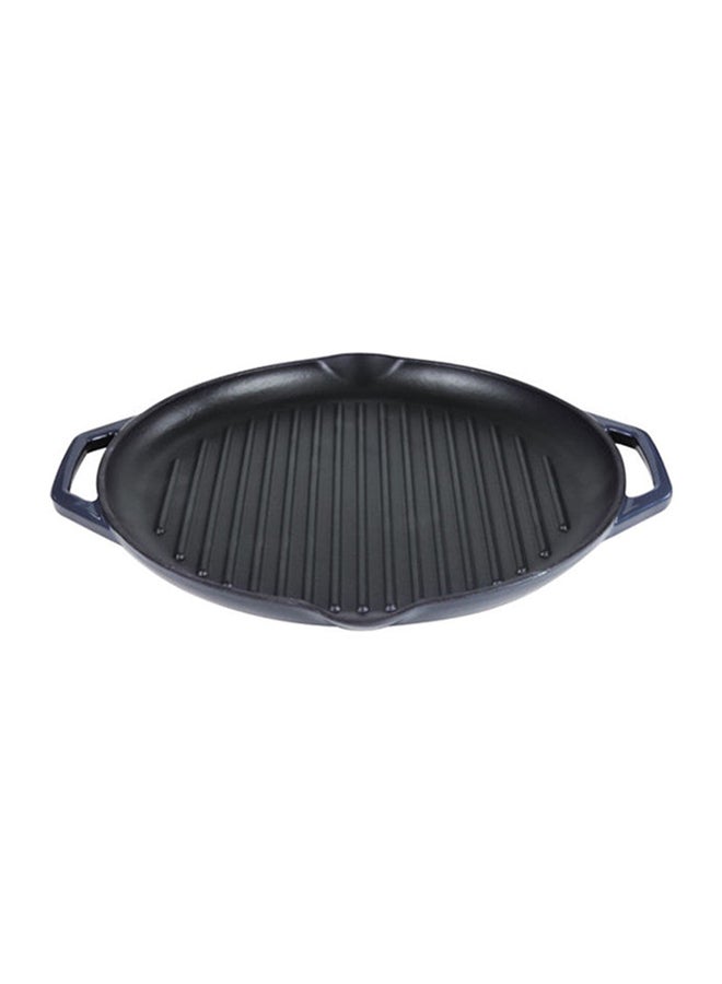 PROCILA Cast Iron Round Grill Pan Black 26cm - Image 1