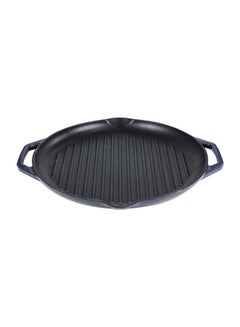 PROCILA Cast Iron Round Grill Pan Black 32cm  - Image 1