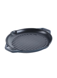 PROCILA Cast Iron Round Grill Pan Black 26cm  - Image 2