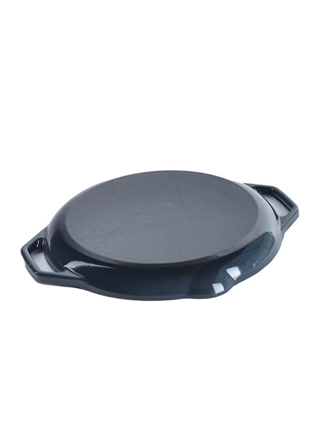 PROCILA Cast Iron Round Grill Pan Black 26cm - Image 4