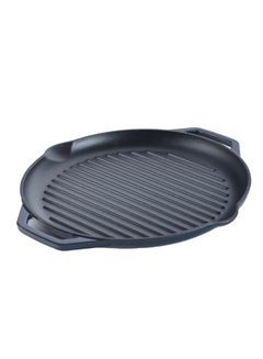 PROCILA Cast Iron Round Grill Pan Black 32cm  - Image 2