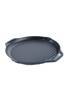 PROCILA Cast Iron Round Grill Pan Black 32cm  - Image 3