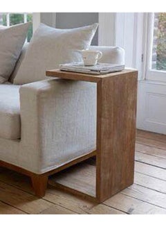 Elegant Corner Rectangle Table Brown 40x60x30cm