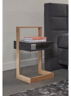 Elegant Corner Square Table Multicolour 40x65x40cm