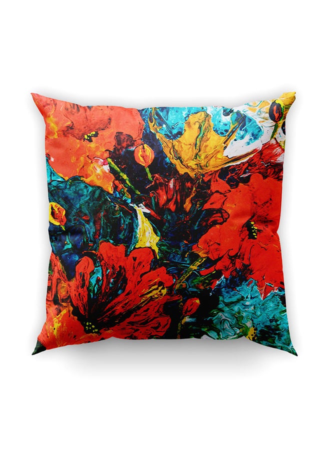 هوم تاون وسادة ديكور بطبعة فن تجريدي متعدد الألوان 45x45سم - Image 2