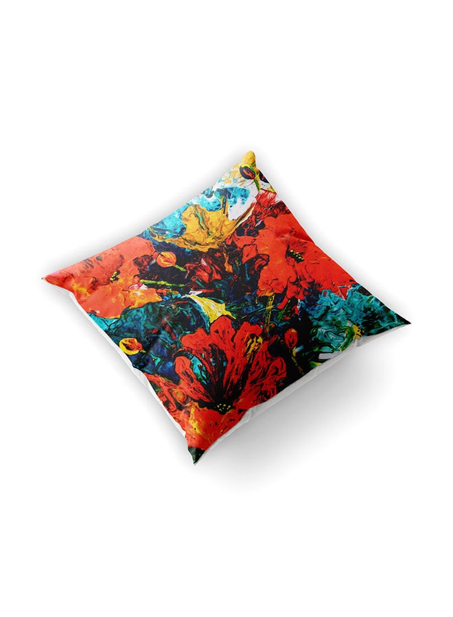 هوم تاون وسادة ديكور بطبعة فن تجريدي متعدد الألوان 45x45سم - Image 3