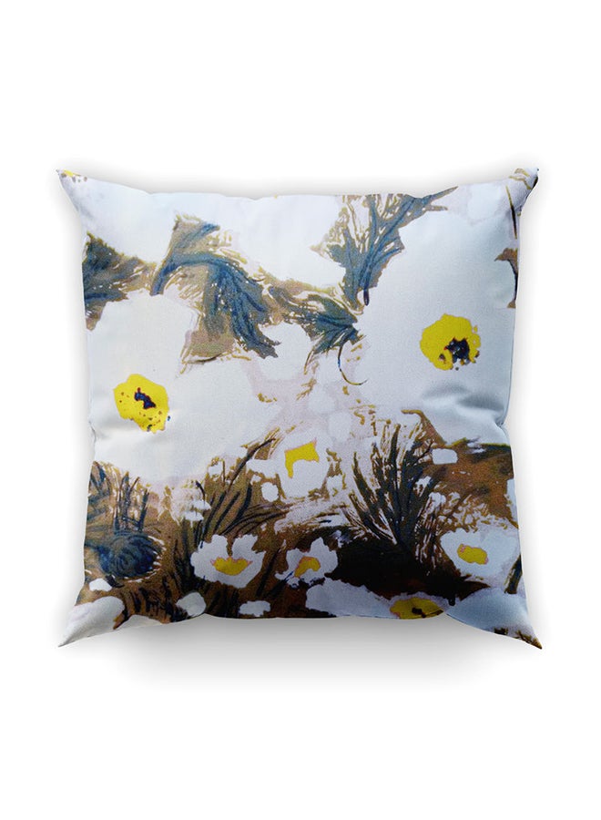 Floral Printed Decorative Cushion Multicolour 45x45cm - v1647945911/N46431857A_2