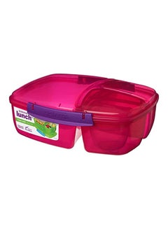sistema Lunch Box Kids Triple Split Pink 2Liters  - Image 1