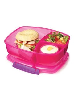 sistema Lunch Box Kids Triple Split Pink 2Liters  - Image 2