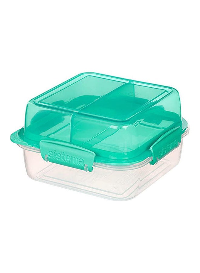 sistema Polypropylene Lunch Stack Square Mint Green - Image 2