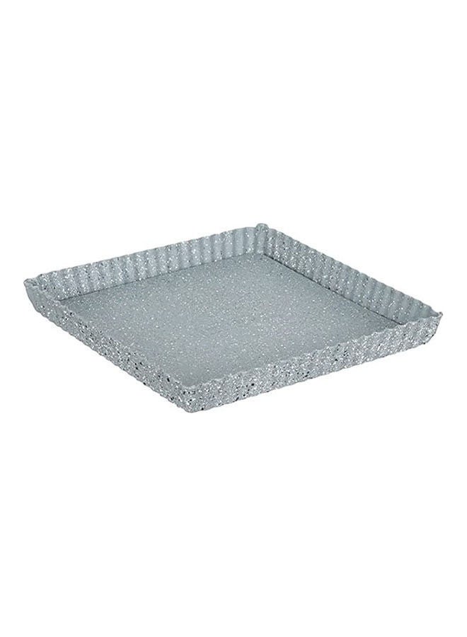 MARBLE Granite Rectangular Tart Mold Grey 23x23cm - Image 1