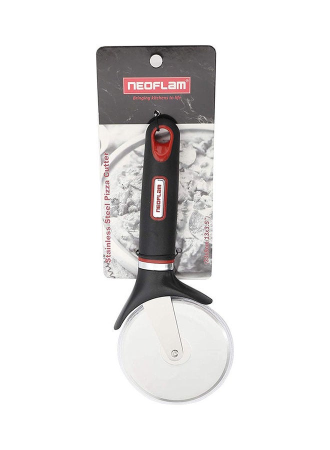 نيو فلام Stainless Steel Pizza Cutter With Tpr Handle Black 33x9cm 