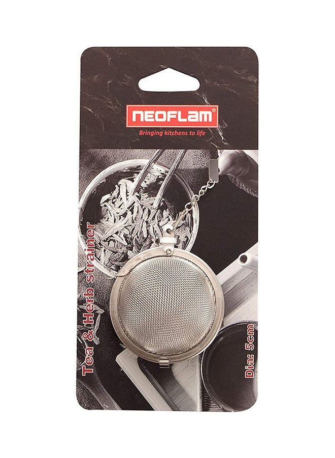 Neoflam Tea And Herb Strainer Stainless Steel Silver 5cm 
