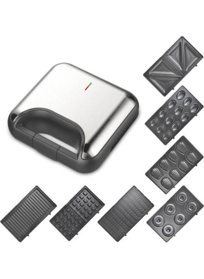 DSP - Sandwich And Waffle And Donut Maker 7In1 800.0 W KC-1162 Silver - Image 1