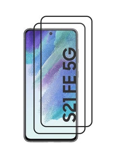 MARGOUN Pack Of 2 Premium Screen Protector For Samsung Galaxy S21 FE 5G Clear/Black  - Image 4