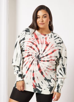 Sivvi x GenM Tie Dye Oversized Sweatshirt Multicolour  - Image 1