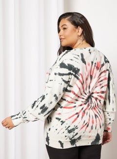 Sivvi x GenM Tie Dye Oversized Sweatshirt Multicolour  - Image 2