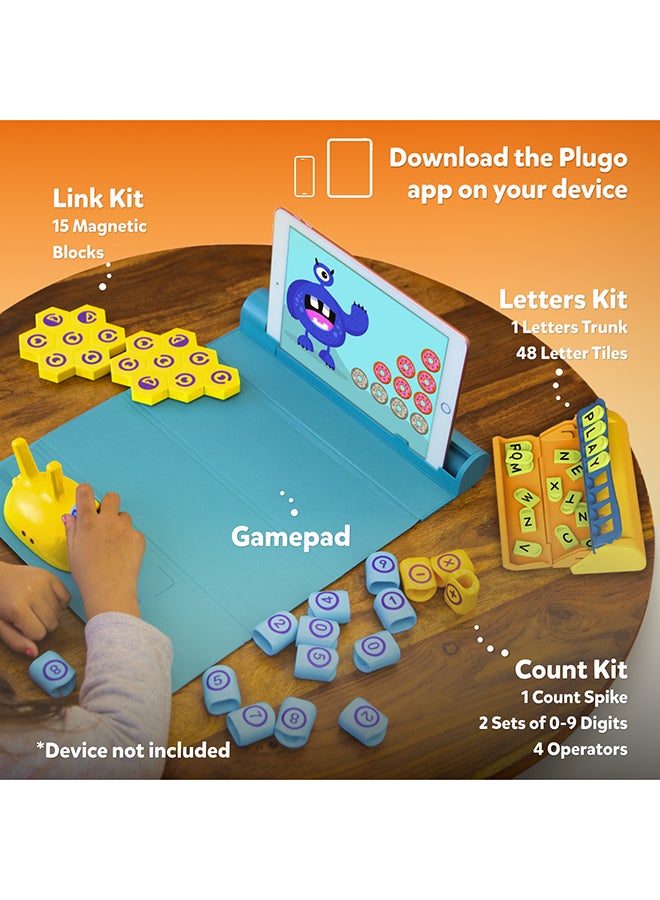 PlayShifu - 3 In 1 Plugo STEM Pack - Count, Letters And Link Kits, 4-10 Years 33.5x13.5x26.4cm - Image 1