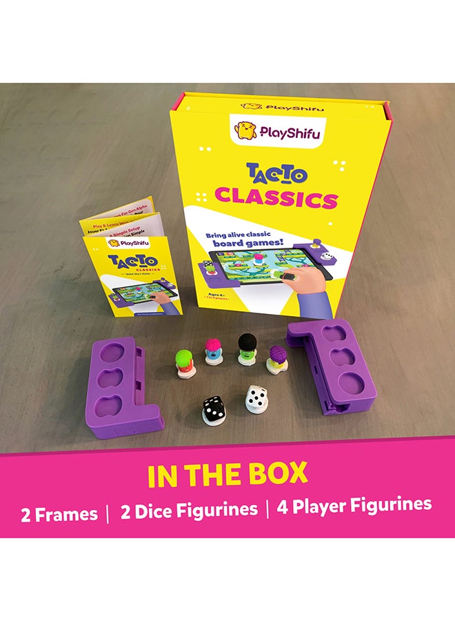 PlayShifu - 4 In 1 Tacto Classics By - Real Figurines, Digital Board Games, Ages 4 & Up 23.9x17.4x4.1cm - Image 1