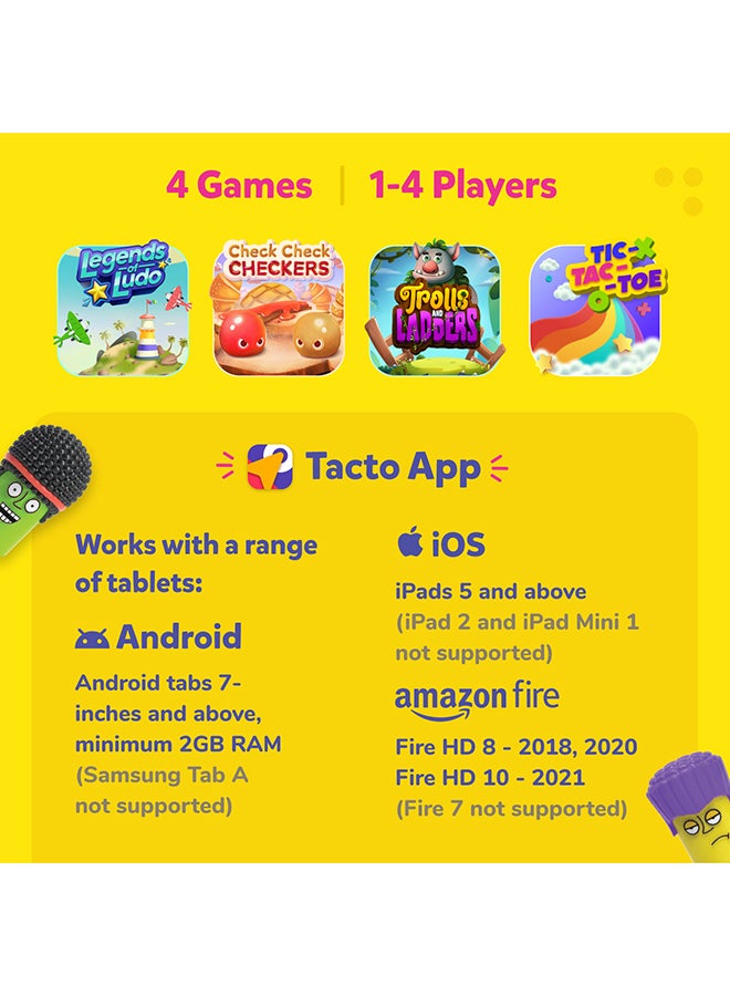 PlayShifu - 4 In 1 Tacto Classics By - Real Figurines, Digital Board Games, Ages 4 & Up 23.9x17.4x4.1cm - Image 1
