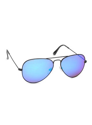 Men's Pilot Shiny Mirrored Sunglasses M165BU24GV - Lens Size: 57mm - v1647955666/N52062091A_1
