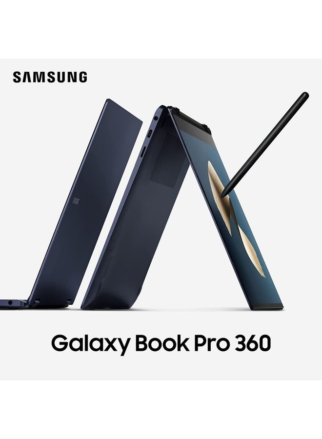Samsung - Galaxy Book Pro 360 2-In-1 Convertible Laptop With 13.3-Inch Touchscreen Full HD Display, Core i7-1165G7 Processor/16GB RAM/512GB SSD/Intel Iris Xe Graphics/Windows 11 Home /International Version English Blue - Image 1
