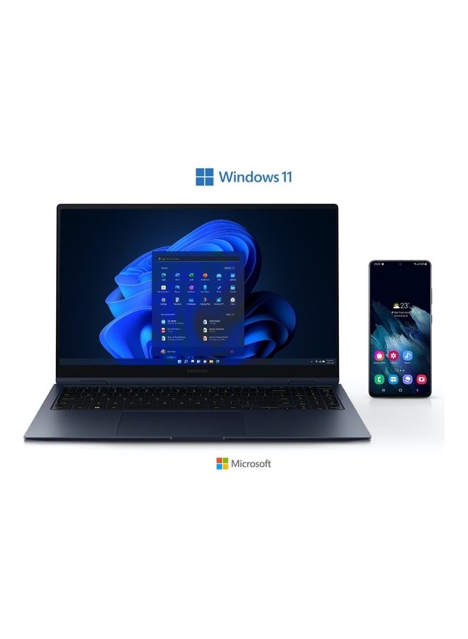 Samsung - Galaxy Book Pro 360 2-In-1 Convertible Laptop With 13.3-Inch Touchscreen Full HD Display, Core i7-1165G7 Processor/16GB RAM/512GB SSD/Intel Iris Xe Graphics/Windows 11 Home /International Version English Blue - Image 1