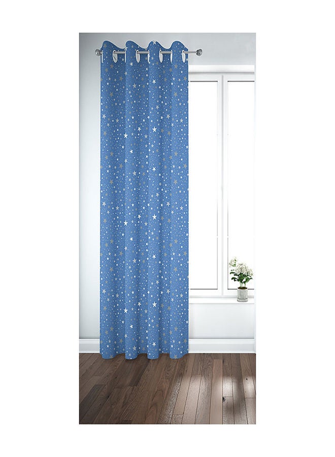 كارتيلا كيرتنز ستائر بطبعة نجوم زرقاء (PR1233C-3K) مكونة من 1 لوح أزرق 130x260سم - Image 1