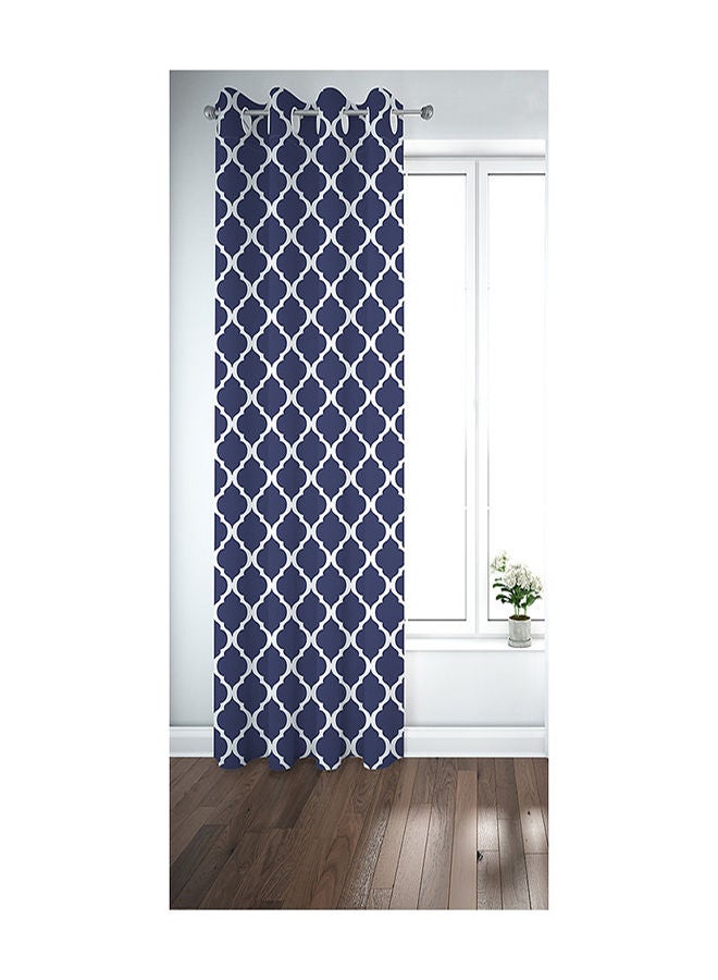 كارتيلا كيرتنز ستارة بطبعة بلون كحلي (طراز PR1233Q-2W) مكونة من لوح أزرق كحلي 130x260سم - Image 1