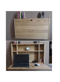 Art Wood Smart Hanging Desk Light Brown 70x55x18cm 