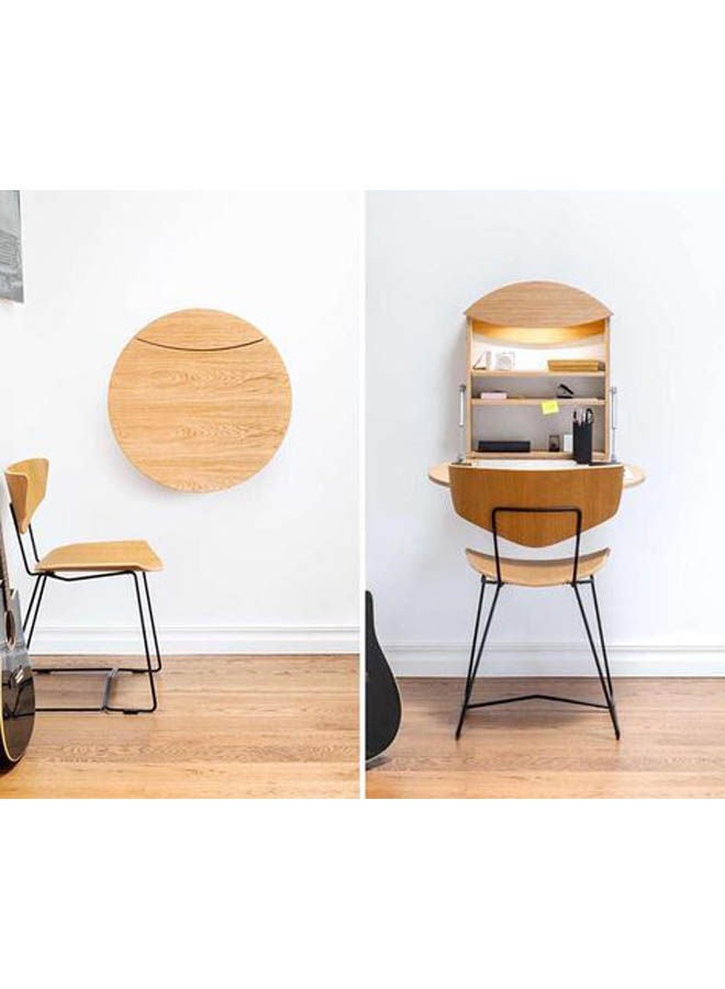 Smart Hanging Desk Light Brown 70x70x18cm