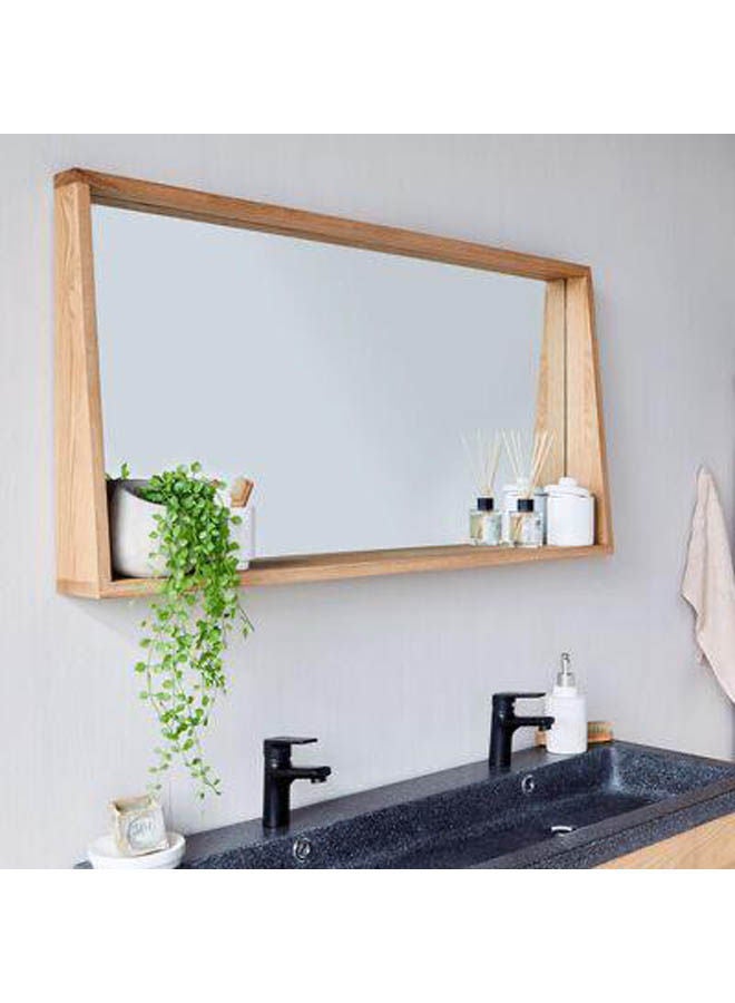 Art Wood - Bathroom Mirror Shelf Beige 70x45x10cm - Image 1