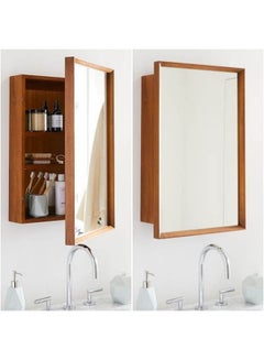 Art Wood Mirror + Case Hazel 40x70x15cm 