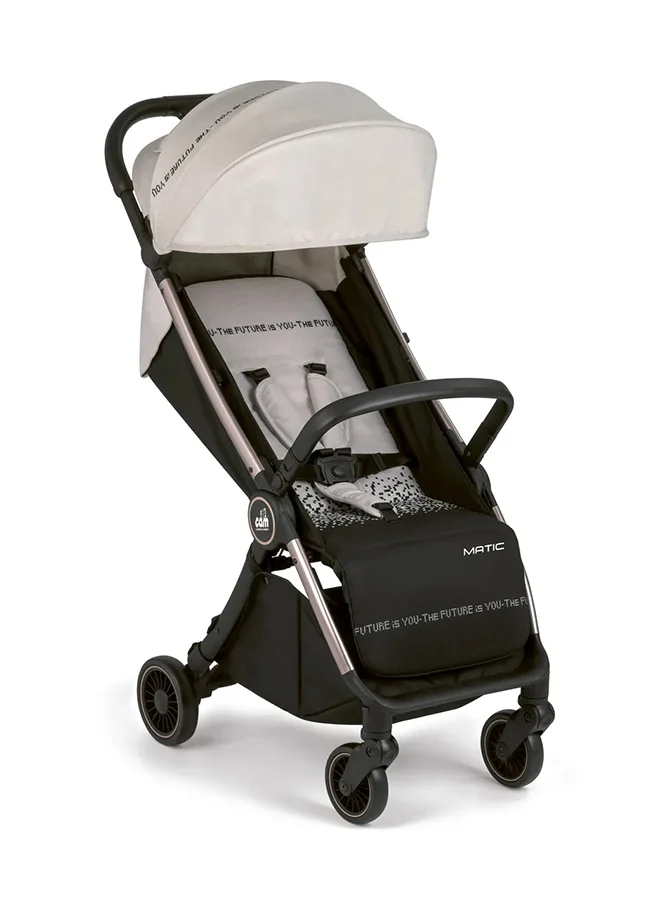 cam Matic Stroller 143 Baby Stroller  Dark Grey From 0 To 4 Years, Aluminium Frame, 5-Point Safety Harness, Super Compact Folding, Umbrella Stroller, Lightweight And Compact Stroller