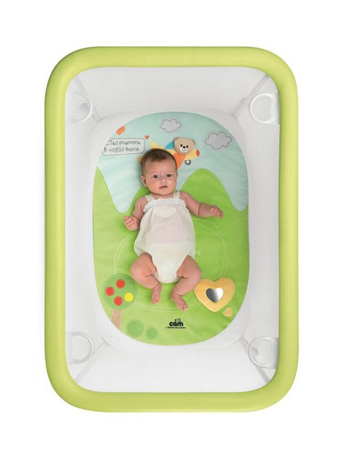 cam Lusso Parcogiochi Playard - Green/Clear  - Image 3