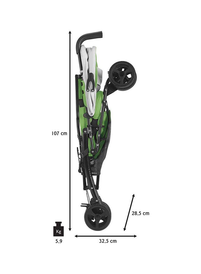 cam Agile Baby Stroller - Green/Grey  - Image 4
