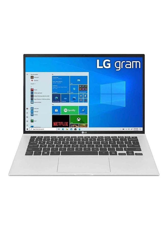 LG - PC Gram With 14-Inch Display, Core i7-1165G7 Processor / 16GB RAM / 1TB SSD / Intel Iris Xe Graphics / Win 11 Home (64 Bit) / english_arabic Silver - Image 1