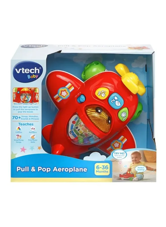 vtech Pull And Pop Aeroplane Toy