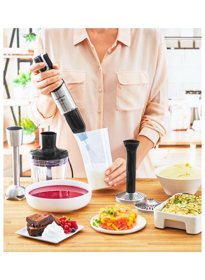 Tefal - INFINYFORCE PRO Hand Blender Extremely Durable High Performance Blades Quick Results Immersion Blender Ergonomic Trigger Speed Control Dishwasher safe Removable Parts DD95JD27 Silver - Image 1