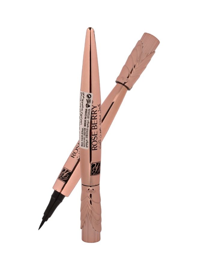 روز بيري قلم تحديد عيون سبان مضاد للماء ويدوم 24 ساعة أسود - Image 2
