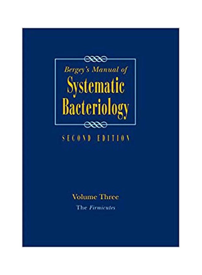 Bergey S Manual Of Systematic Bacteriology Volume Three Paperback English by Whitman - 38534
