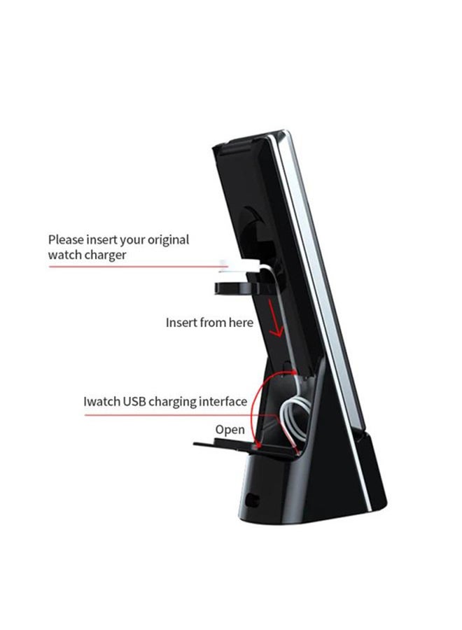 LED Table Lamp 15W Wireless Charger Black  - Image 4