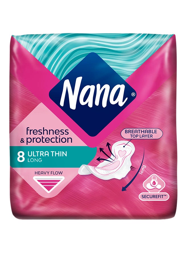 Ultra Thin 8 Pads White
