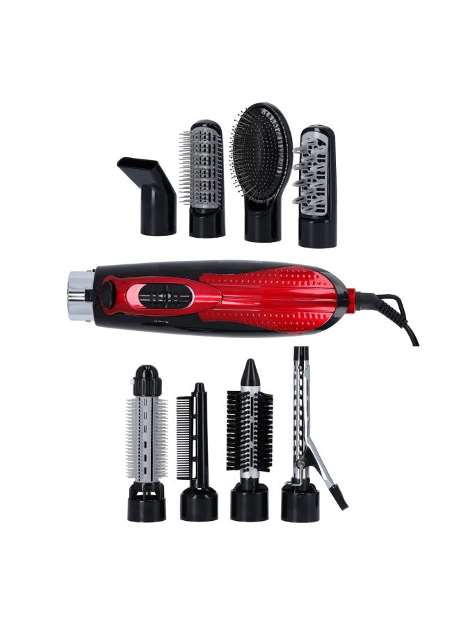Olsenmark OMH4029- 9 In 1 Multi Function Hair Styler,Hair Straightners,Hair Curler/Roller Set Red/Black  - Image 1