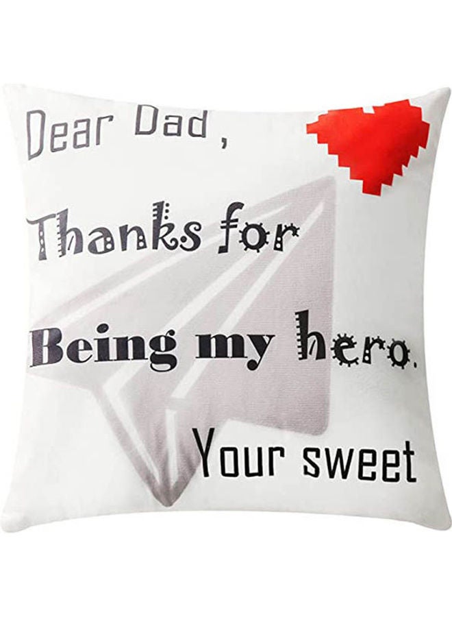 Father'S Birthday Throw Pillow Covers Papa Gift For Dad Sofa Couch Home Decor Pillowcase combination Multicolour 18x18inch  - Image 2