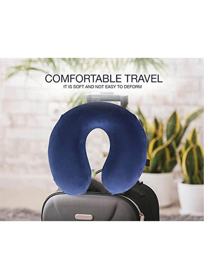 HT Htc Medical Premium Quality Mane Foam Travel Neck Pillow Combination Blue  - Image 2