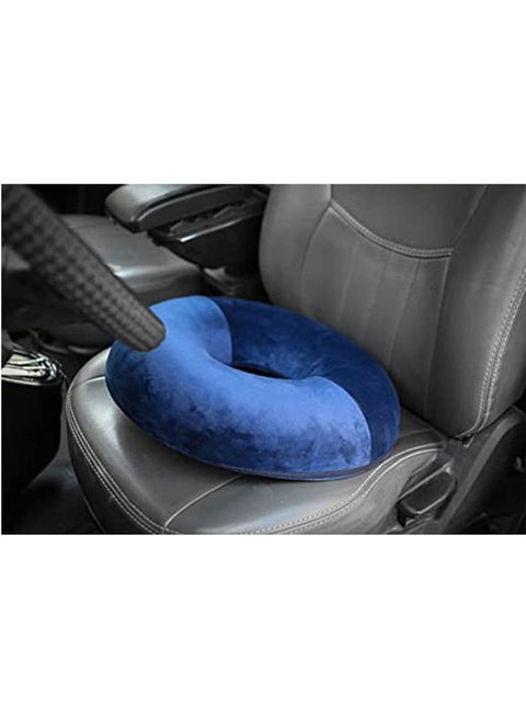 Circular Hemorrhoid Memory Foam Seat combination Blue